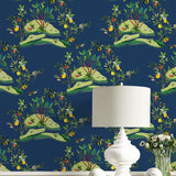 DBW9002 botanical wallpaper decor citrus hummingbird from the West Boulevard collection by Daisy Bennett Designs