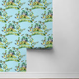 DBW9003 botanical wallpaper roll citrus hummingbird from the West Boulevard collection by Daisy Bennett Designs