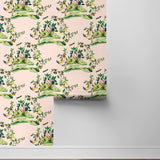 DBW9004 botanical wallpaper roll citrus hummingbird from the West Boulevard collection by Daisy Bennett Designs