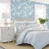 DBW9110 palm leaf wallpaper accent from the West Boulevard collection by Daisy Bennett Designs