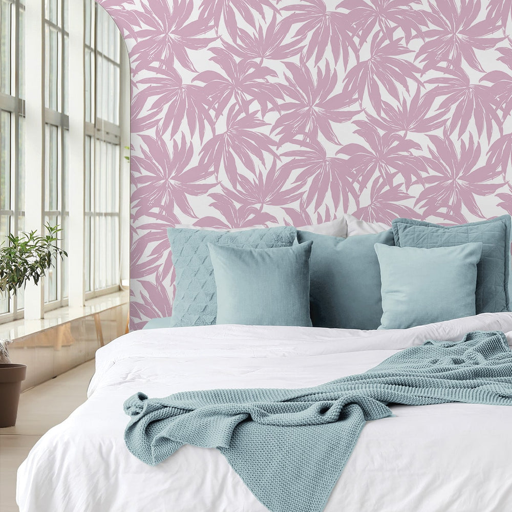
                  
                    DBW9115 palm leaf wallpaper bedroom from the West Boulevard collection by Daisy Bennett Designs
                  
                
