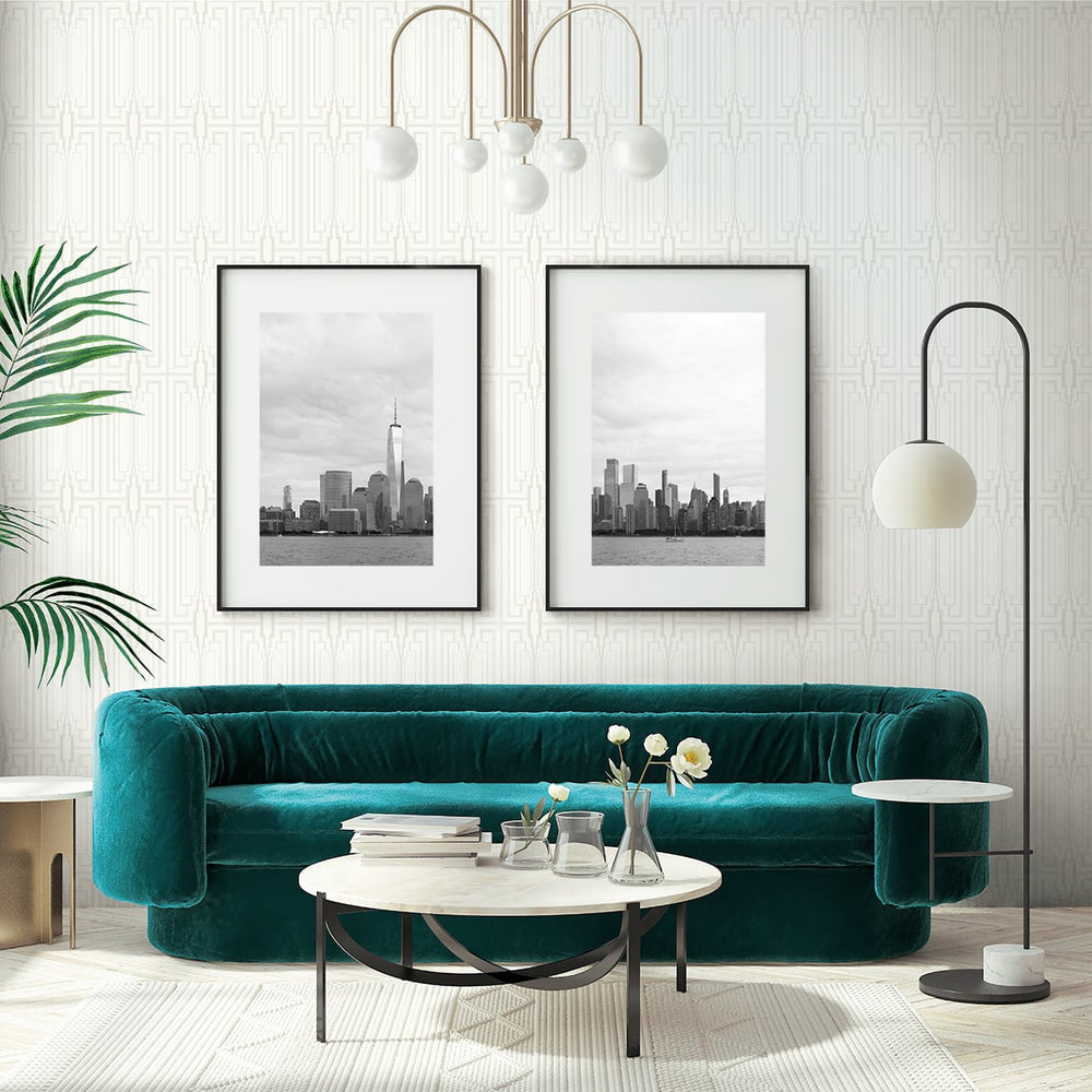 
                  
                    Deco geometric wallpaper living room DC60000 from the Deco 2 collection by Collins & Company
                  
                