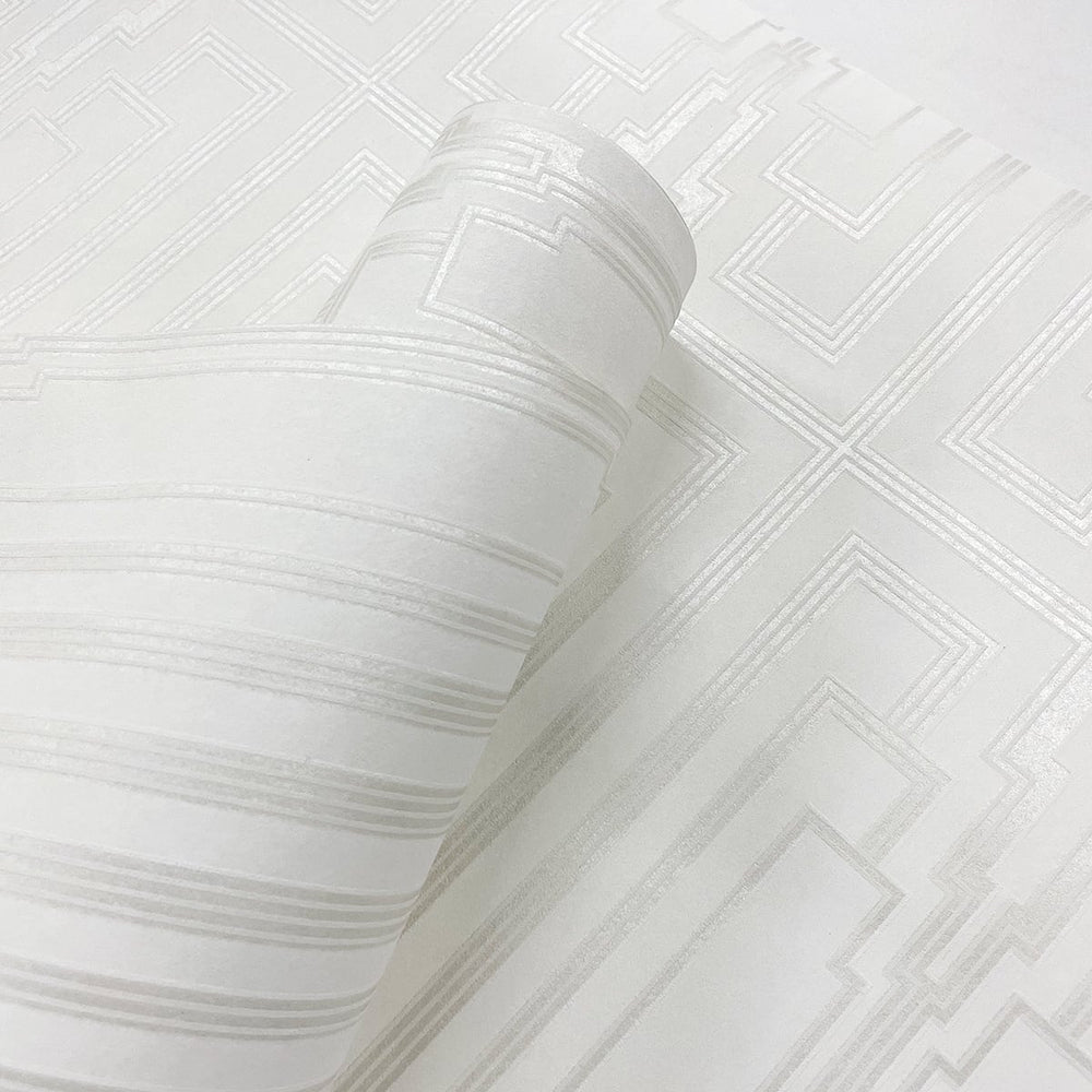 Deco geometric wallpaper roll DC60000 from the Deco 2 collection by Collins & Company
