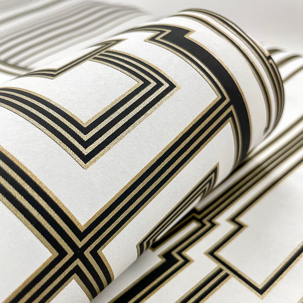 
                  
                    Deco geometric wallpaper roll DC60005 from the Deco 2 collection by Collins & Company
                  
                