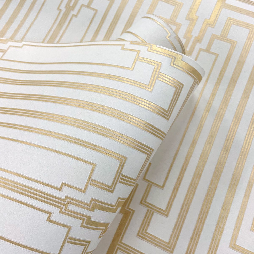 
                  
                    Deco geometric wallpaper roll DC60015 from the Deco 2 collection by Collins & Company
                  
                