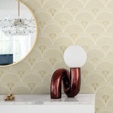 Geometric art deco wallpaper decor DC60306 from the Deco 2 collection by Collins & Company