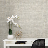 DC60450 faux linen wallpaper office from the Deco 2 collection by Collins & Company
