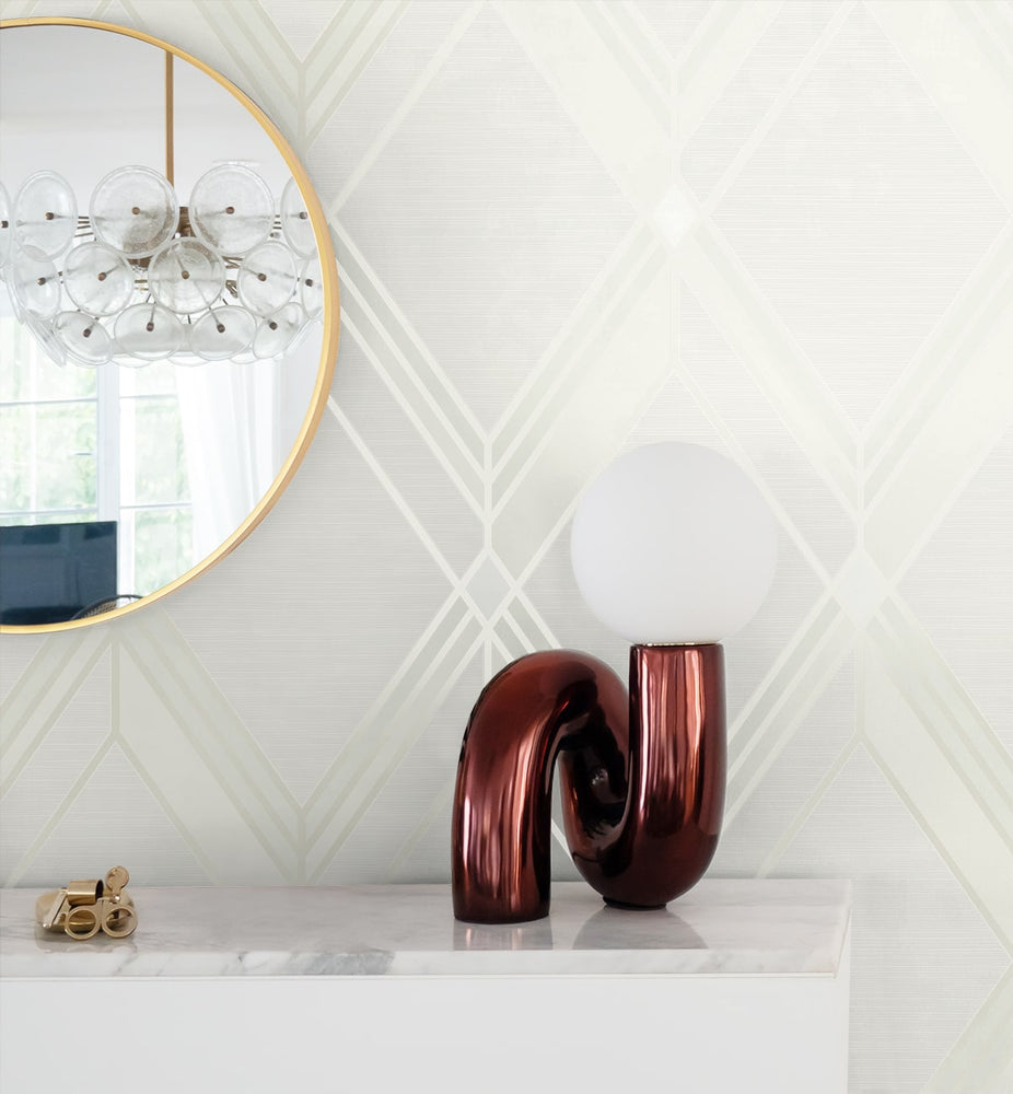 DC60500 geometric wallpaper accent from the Deco 2 collection by Collins & Company