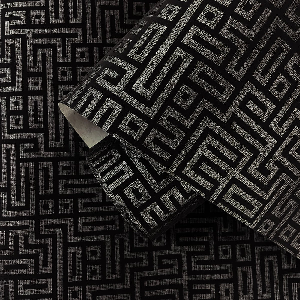 
                  
                    Geometric maze wallpaper roll DC60910 from the Deco 2 collection by Collins & Company
                  
                