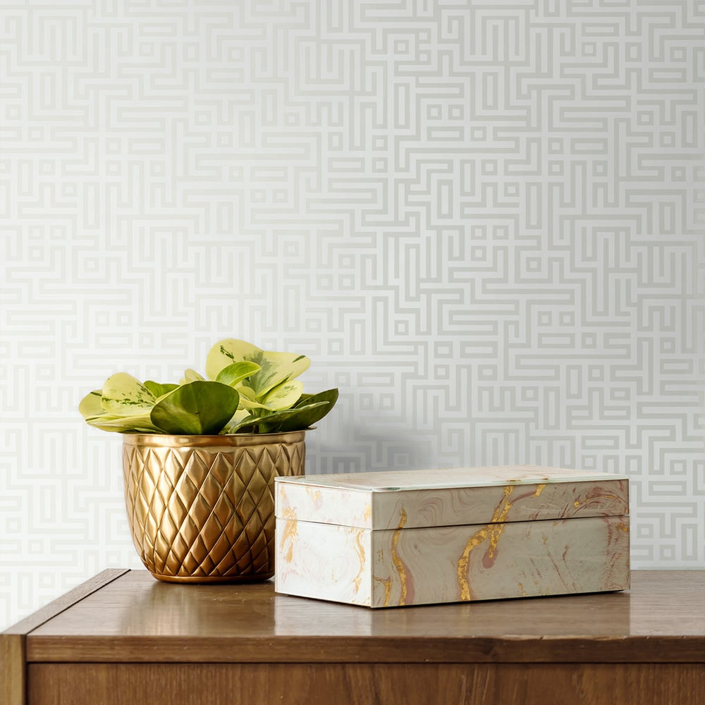 
                  
                    Geometric maze wallpaper decor DC60930 from the Deco 2 collection by Collins & Company
                  
                
