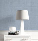 DC61002 faux linen wallpaper decor from the French Country collection by Collins & Company