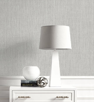 DC61003 faux linen wallpaper decor from the French Country collection by Collins & Company