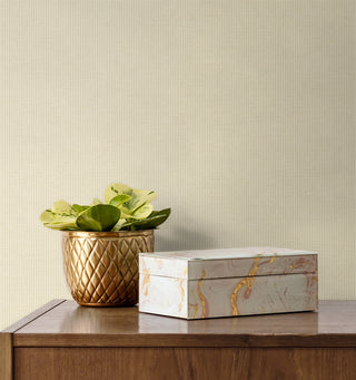 DC61005 faux linen wallpaper decor from the French Country collection by Collins & Company
