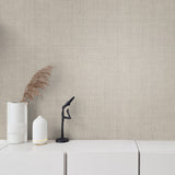 DC61008 faux linen wallpaper decor from the French Country collection by Collins & Company