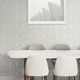 Deco wallpaper geometric dining room DC61307 from the Deco 2 collection by Collins & Company