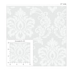 DC61600 damask wallpaper scale from the Deco 2 collection by Collins & Company