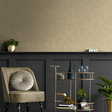 DC61705 banana leaf wallpaper living room from the Deco 2 collection by Collins & Company