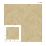 DC61705 banana leaf wallpaper scale from the Deco 2 collection by Collins & Company