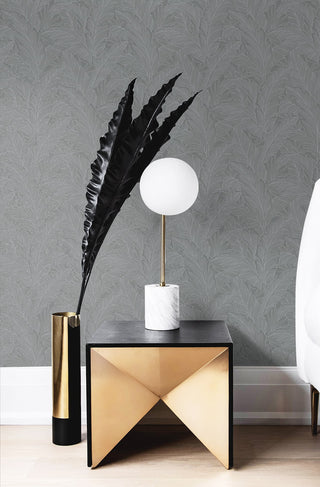 DC61708 banana leaf wallpaper bedroom from the Deco 2 collection by Collins & Company