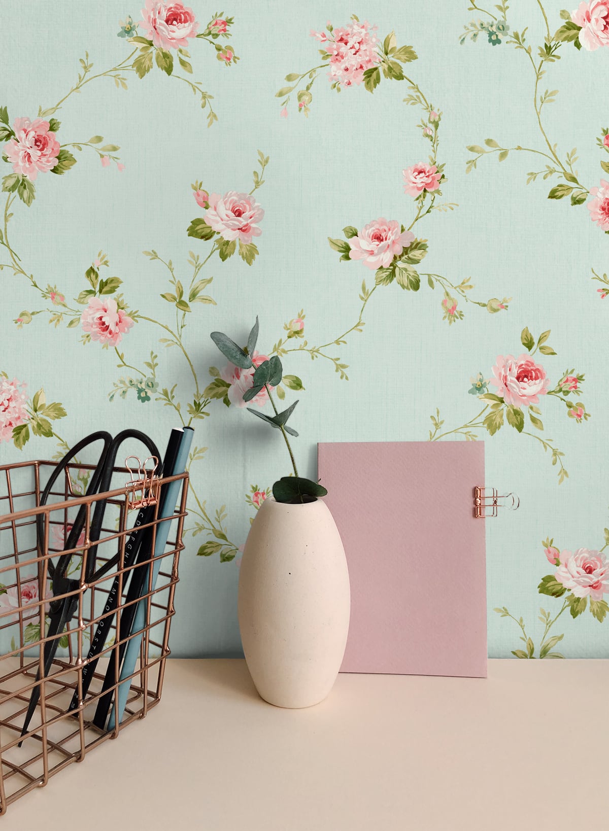 SD50502LD floral wallpaper office from Say Decor