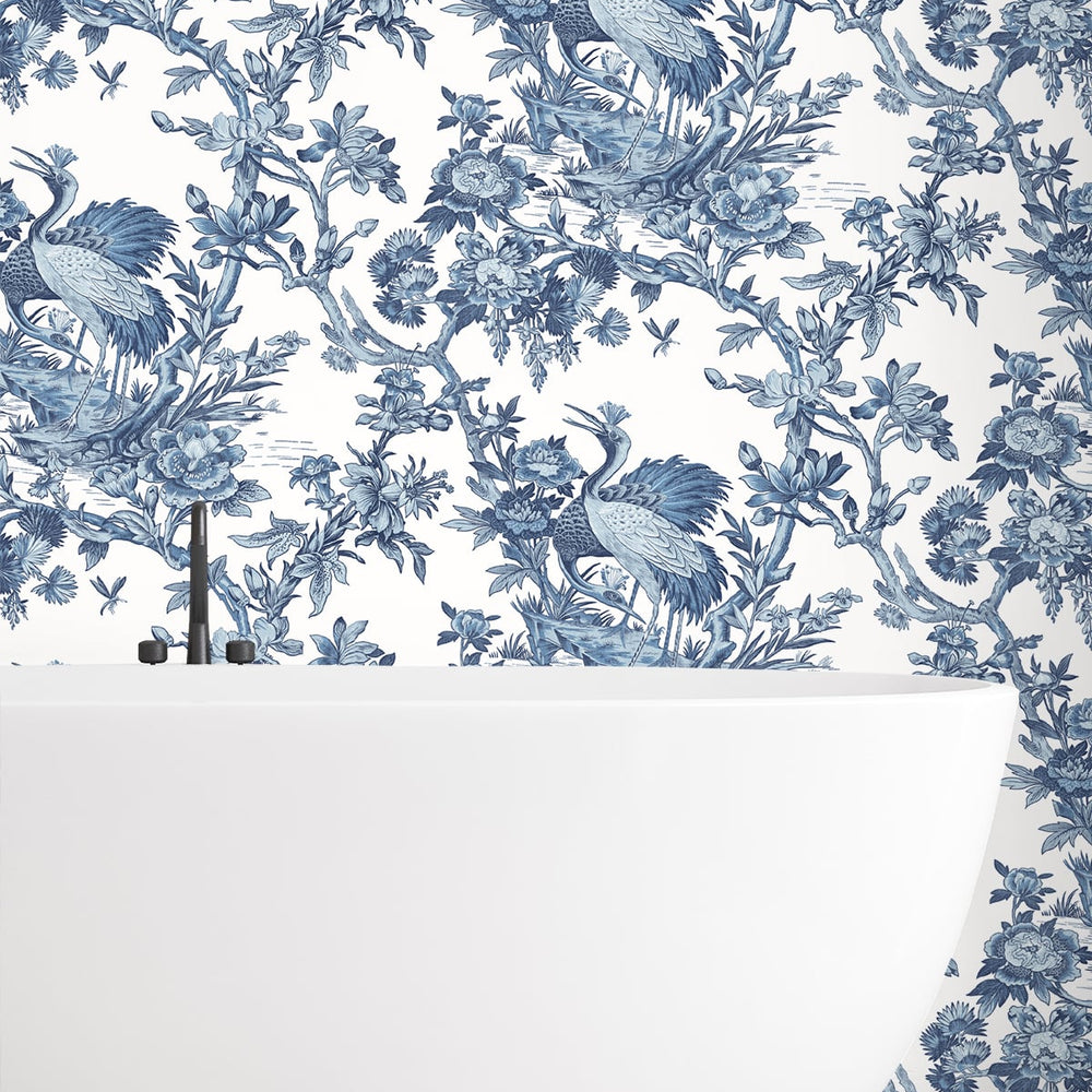 
                  
                    DT20200 crane toile textured vinyl wallpaper bathroom from DuPont™ Tedlar®
                  
                