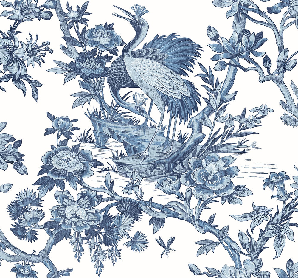 DT20200 Crane Toile High Performance Wallpaper