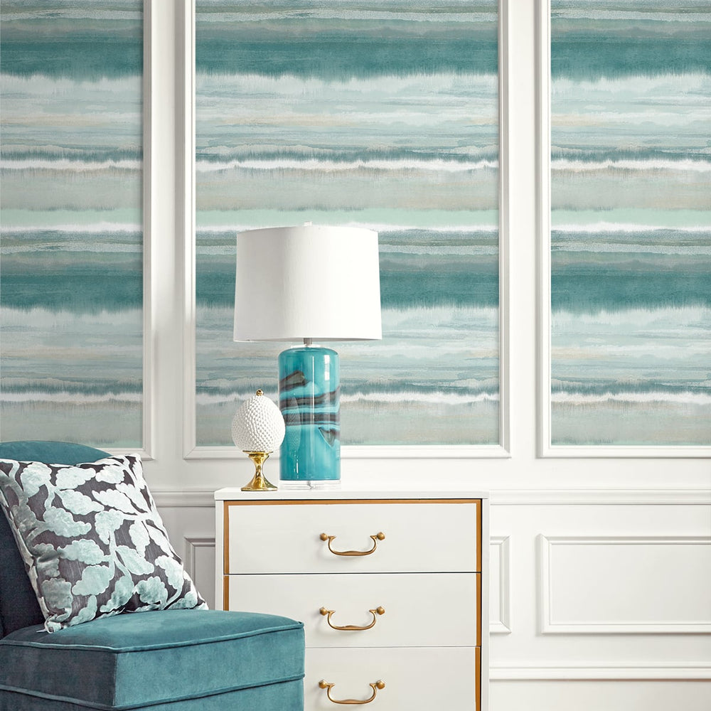 
                  
                    DT20302 watercolor stripe textured vinyl wallpaper living room from DuPont™ Tedlar® 
                  
                