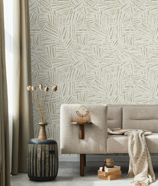 EG10005 geometric wallpaper living room from the Geometric Textures collection by Etten Studios
