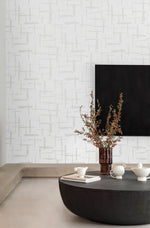 EG10300 abstract wallpaper living room from the Geometric Textures collection by Etten Studios