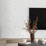 EG10300 abstract wallpaper living room from the Geometric Textures collection by Etten Studios