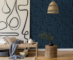 EG10302 abstract wallpaper living room from the Geometric Textures collection by Etten Studios