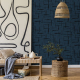 EG10302 abstract wallpaper living room from the Geometric Textures collection by Etten Studios