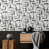 EG10310 abstract wallpaper living room from the Geometric Textures collection by Etten Studios