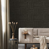 EG10407 geometric wallpaper living room from the Geometric Textures collection by Etten Studios