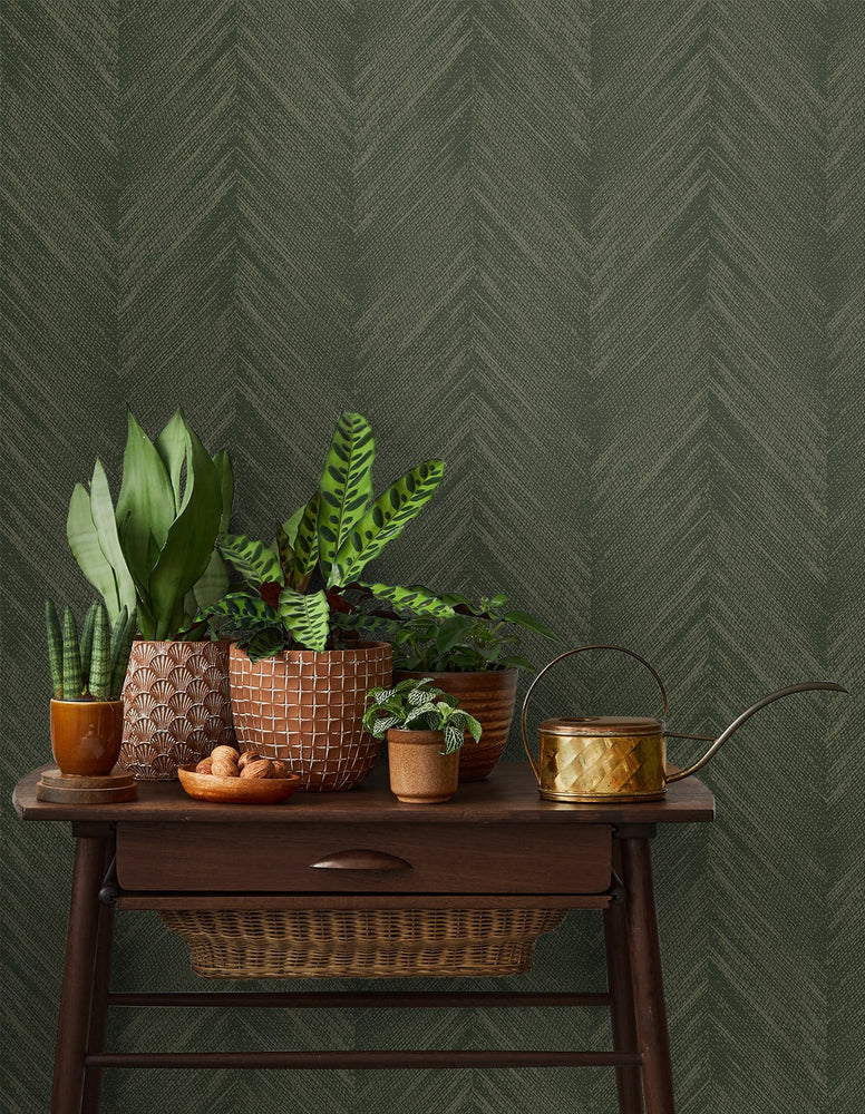 EG10604 chevron striped wallpaper decor from the Geometric Textures collection by Etten Studios