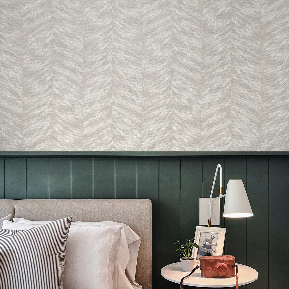 
                  
                    EG10605 chevron striped wallpaper bedroom from the Geometric Textures collection by Etten Studios
                  
                