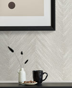 EG10605 chevron striped wallpaper decor from the Geometric Textures collection by Etten Studios