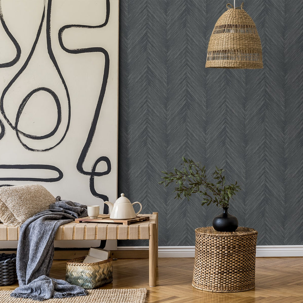 
                  
                    EG10608 chevron striped wallpaper living room from the Geometric Textures collection by Etten Studios
                  
                