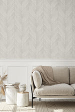 EG10618 chevron striped wallpaper living room from the Geometric Textures collection by Etten Studios