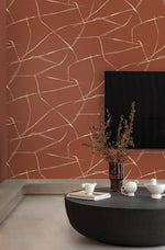 EG10701 abstract wallpaper living room from the Geometric Textures collection by Etten Studios