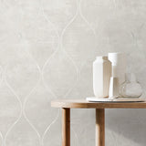 EG10800 ogee wallpaper decor from the Geometric Textures collection by Etten Studios