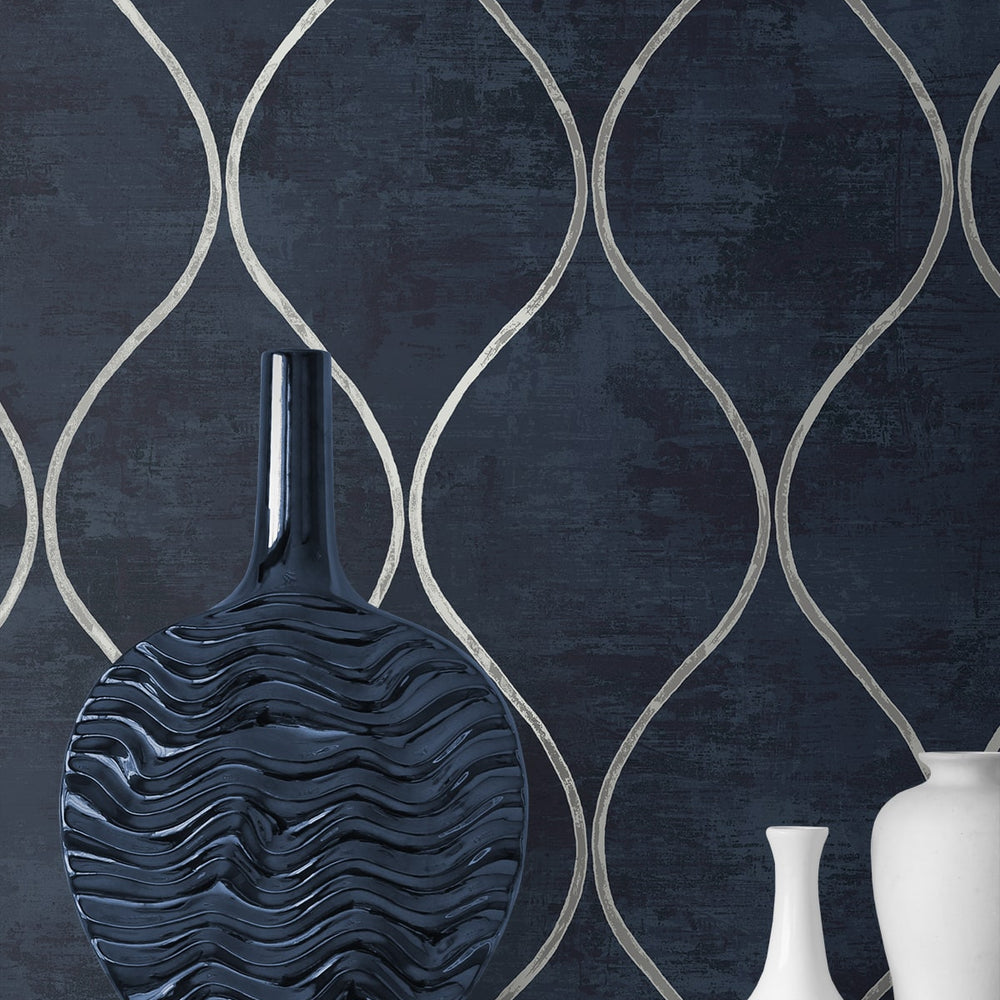 
                  
                    EG10802 ogee wallpaper decor from the Geometric Textures collection by Etten Studios
                  
                