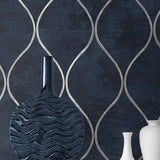 EG10802 ogee wallpaper decor from the Geometric Textures collection by Etten Studios