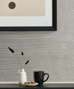 EG10908 stria faux wallpaper decor from the Geometric Textures collection by Seabrook Designs