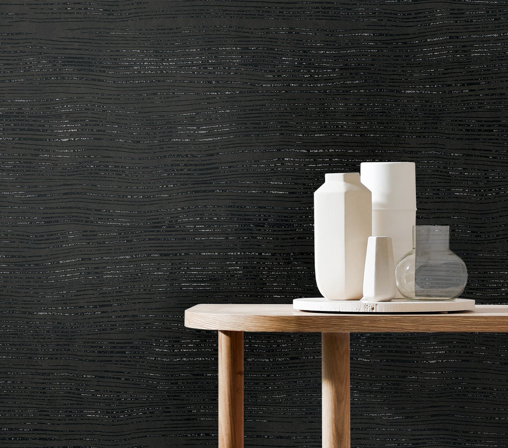 EG10910 stria faux wallpaper accent from the Geometric Textures collection by Seabrook Designs