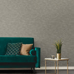 EG11107 ogee geometric wallpaper living room from the Geometric Textures collection by Etten Studios