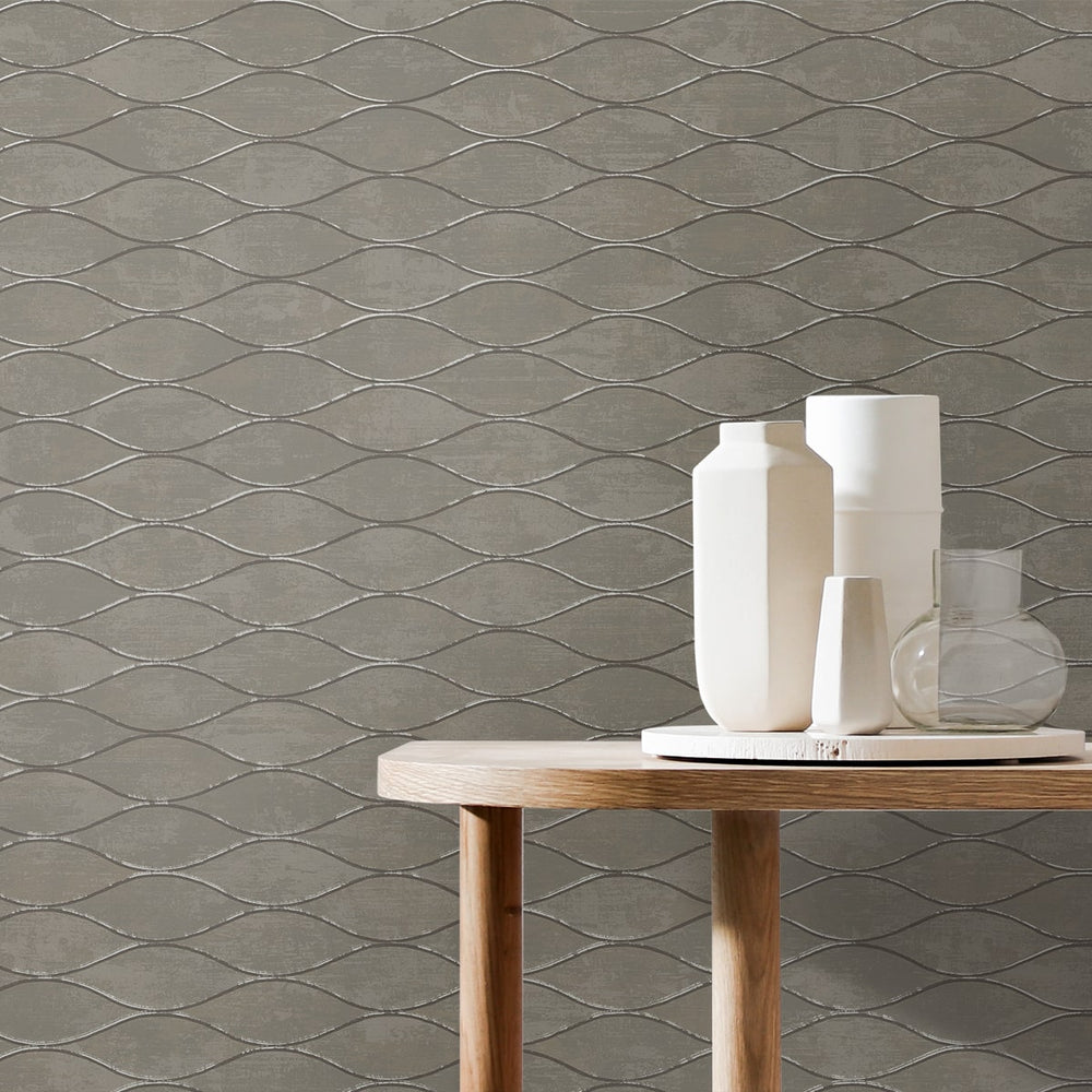 
                  
                    EG11107 ogee geometric wallpaper decor from the Geometric Textures collection by Etten Studios
                  
                