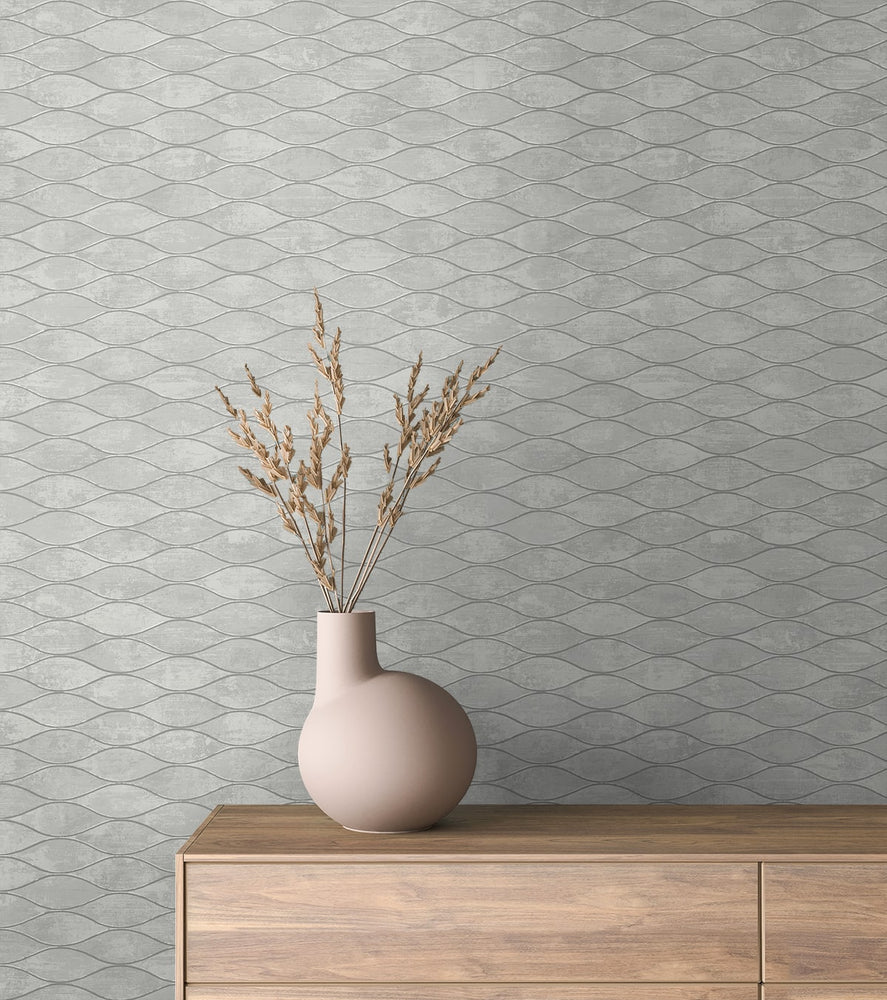 EG11108 ogee geometric wallpaper decor from the Geometric Textures collection by Etten Studios