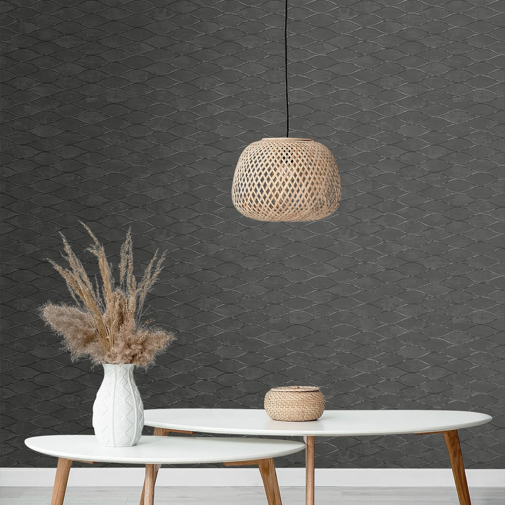 
                  
                    EG11110 ogee geometric wallpaper living room from the Geometric Textures collection by Etten Studios
                  
                