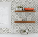 ET10010 encaustic faux tile wallpaper kitchen by Seabrook Designs